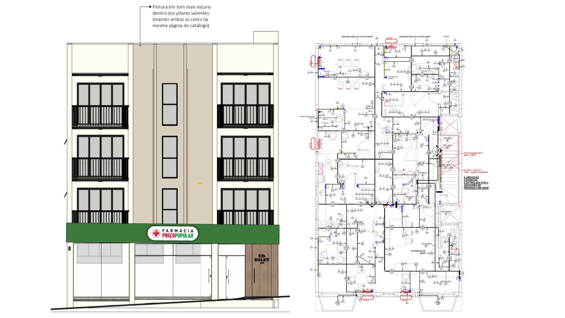 Render Edifício Zolet